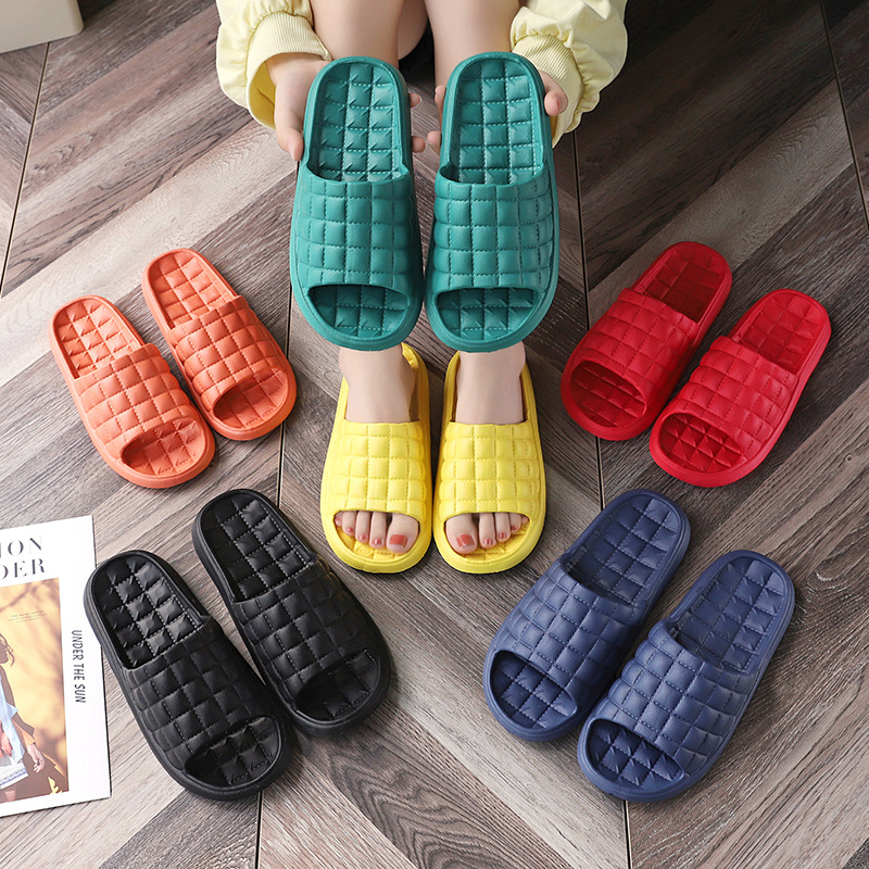 Mens Fashion Sandals - 2026年夏用ホームバスルームスリッパ 女性用 ファッション ソフトソール EVA 室内用スライドサンダル