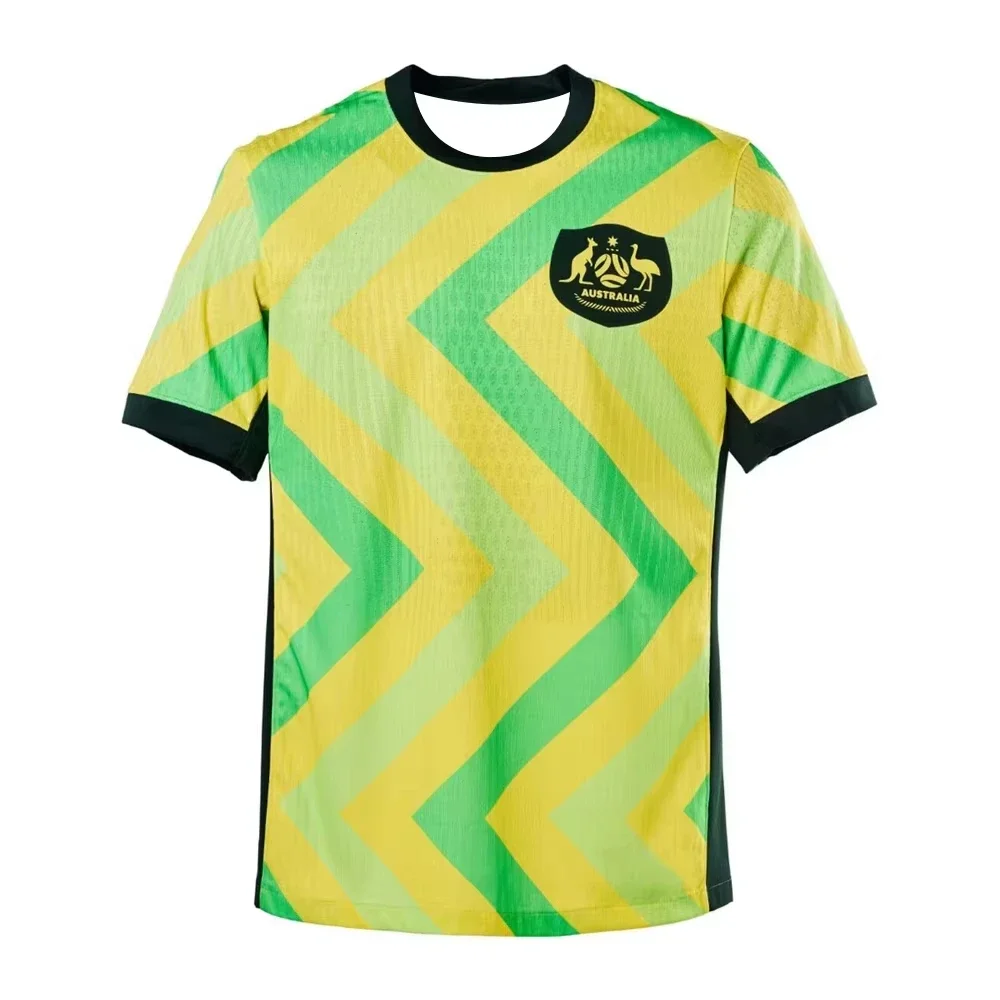 Mens Fashion Australia - オーストラリアフットボールホーム3D全面プリントTシャツジャージトレーニングサマークイックドライ通気性アウトドアスポーツ半袖トップス