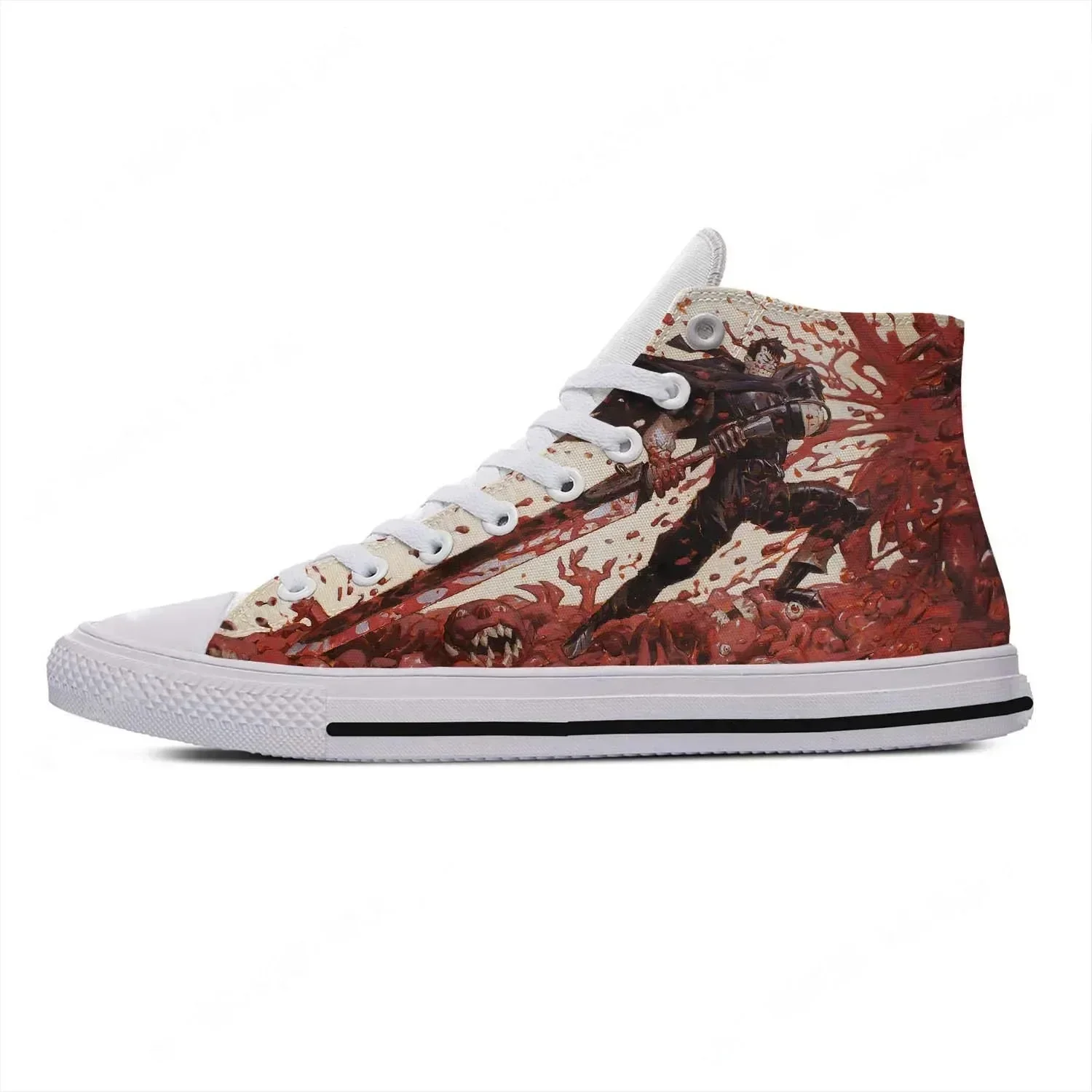 Men'S Fashion Running Shoes - アニメ ベルセルク ガッツ ハイカットスニーカー メンズ レディース