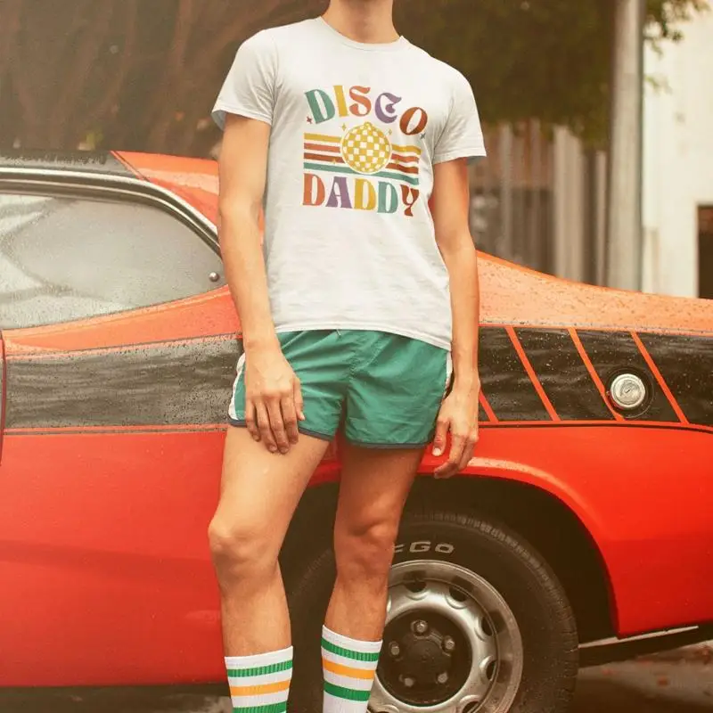 Men'S Fashion 70S - ディスコダディ Tシャツ 70年代 パーティーウェア ファッション グルーム
