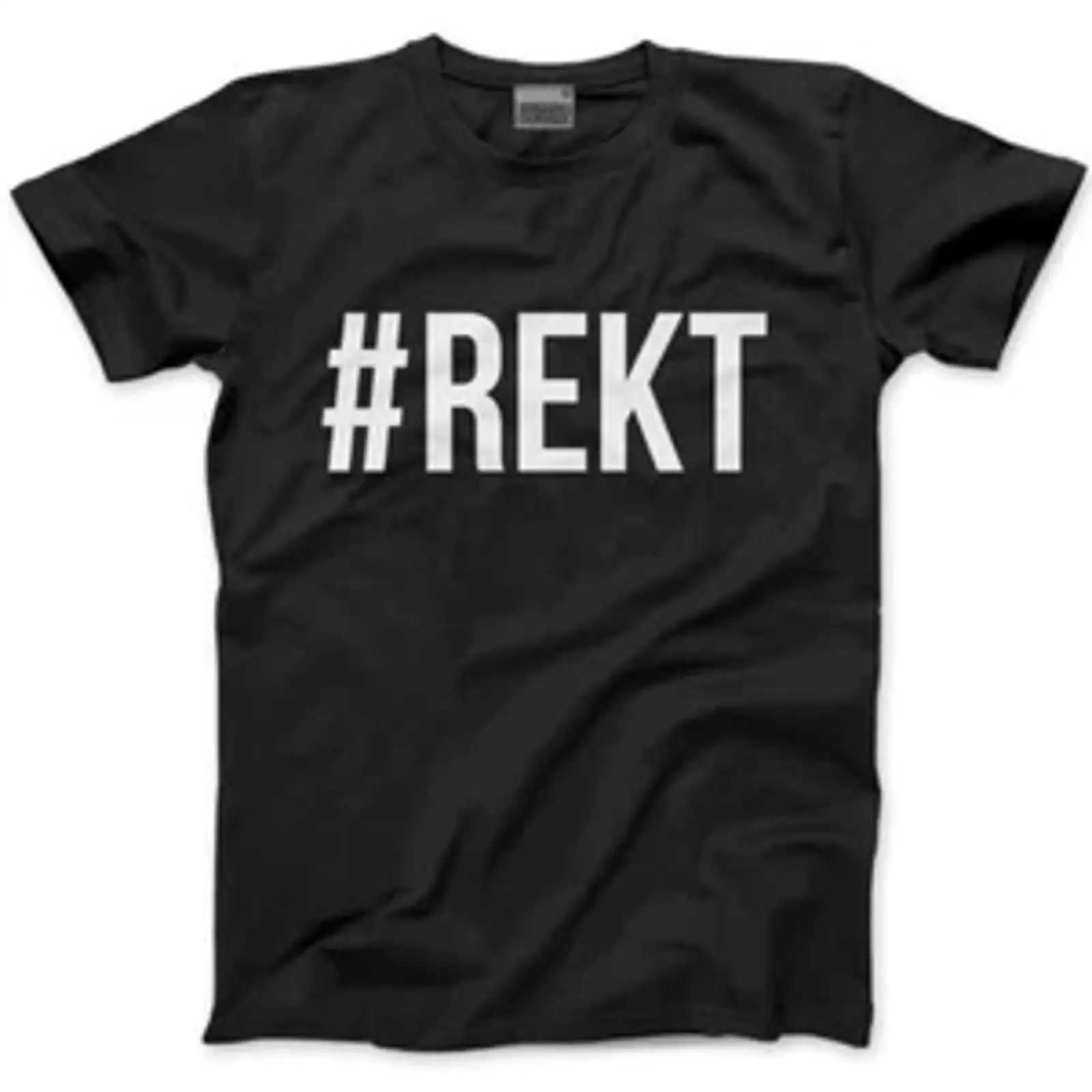 Mens Fashion Hashtags - REKT ハッシュタグ Wrecked メンズ Tシャツ ヴィンテージ