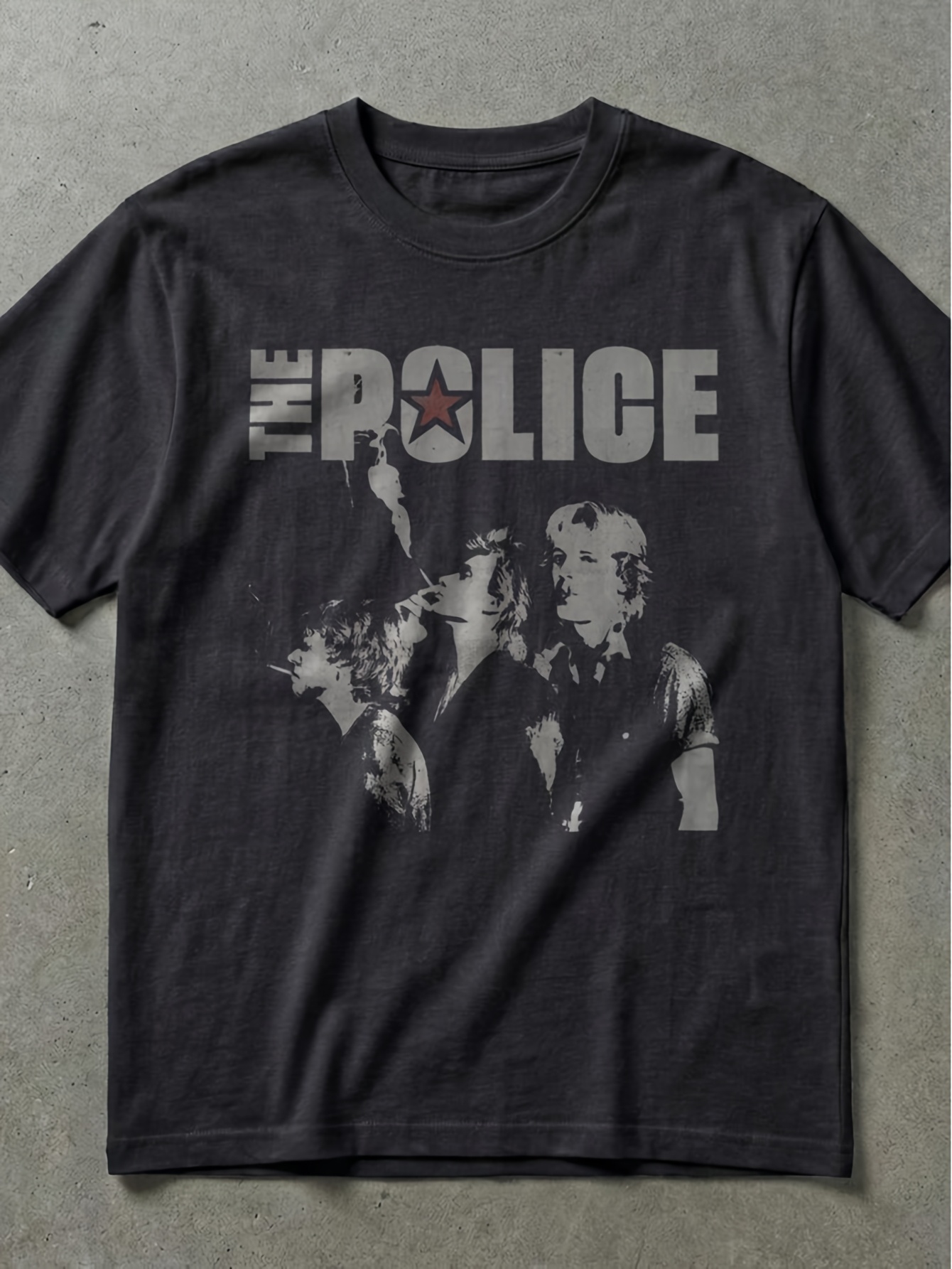 Men'S Fashion 70S - メンズ ポリバンド レトロTシャツ - 70年代レトロロックテーマプリント半袖シャツ、ロックファンや男性へのギフトに最適