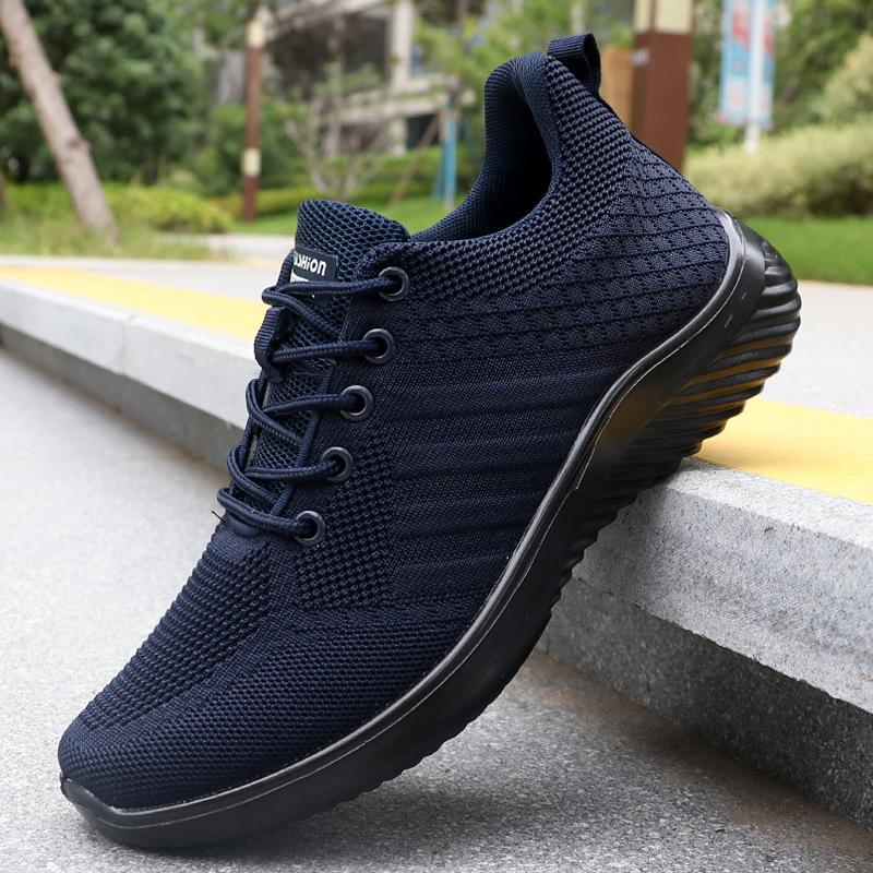 Men'S Fashion Running Shoes - メンズスニーカー通気性カジュアルシューズ夏のファッションランニングシューズ固体レースアップ加硫靴軽量アウトドアメンズシューズ