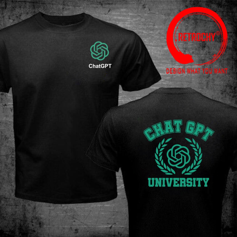 Men'S Fashion University - 面白いデザインChatGPT大学コードChat GPT開発者プログラマーコーダーアートワークシャツメンズファッショントレンディカジュアル服Styli