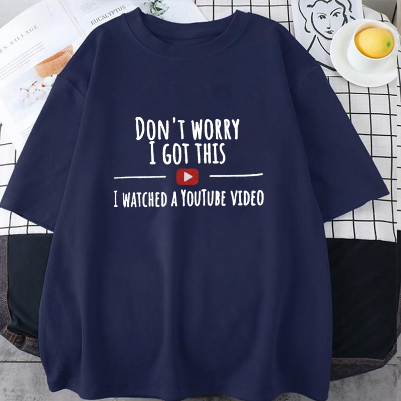 女性男性用 面白いプリントTシャツ「心配しないで、私が対応し - Men Fashion Youtubers のレビューと価格