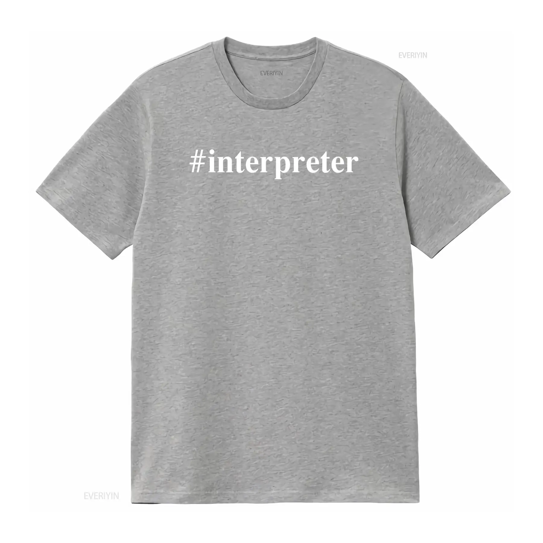 言語学者向け通訳者Tシャツ 言語ハッシュタグデザイン付き ヴ - Mens Fashion Hashtags のレビューと価格