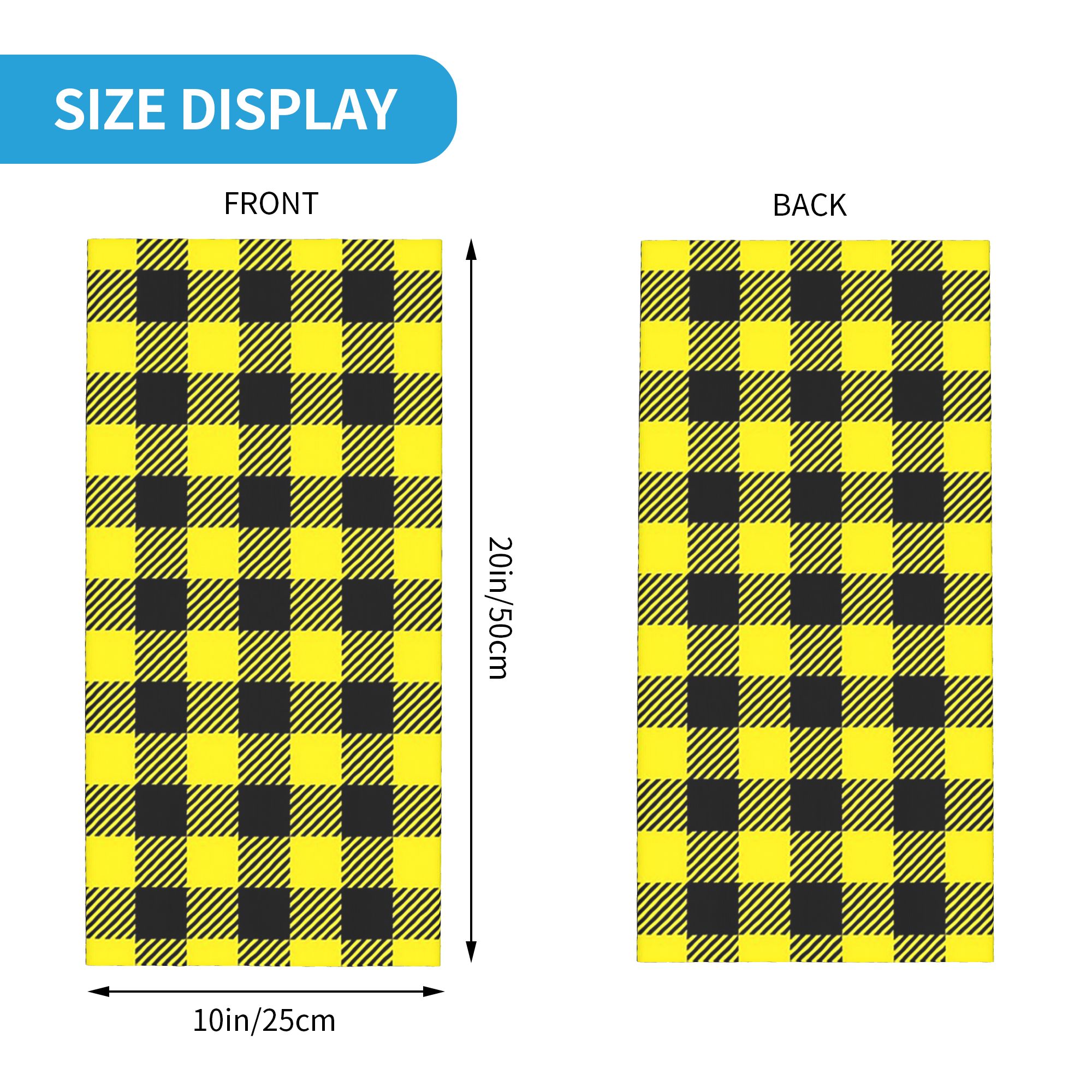 黄色と黒のバッファローチェック柄バンダナネックゲイタープリン - Yellow Men'S Fashion のレビューと価格
