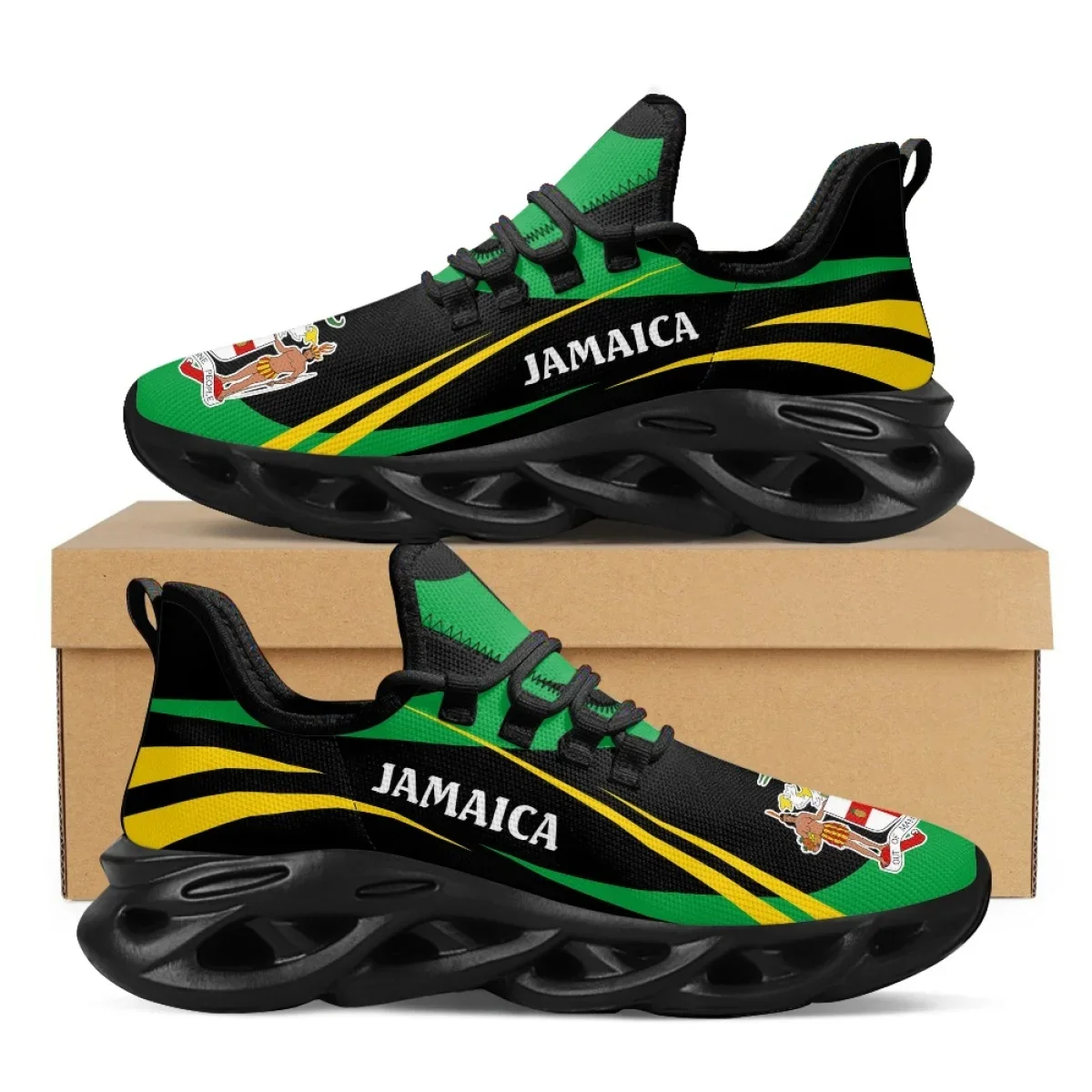 ジャマイカ国旗プリントシューズメンズスニーカー 2022 ブ - Men'S Fashion Running Shoes のレビューと価格