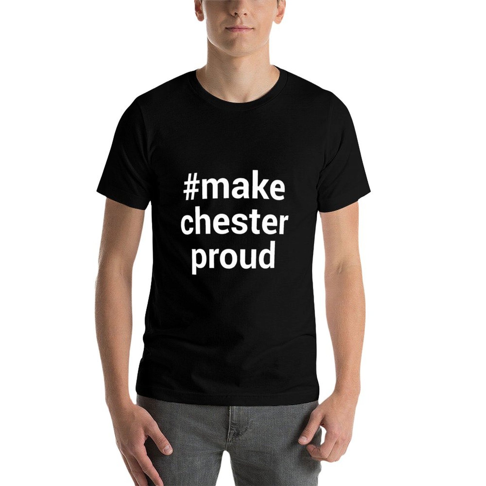 メイク・チェスター・プラウド ハッシュタグ Tシャツ カジュ - Mens Fashion Hashtags のレビューと価格
