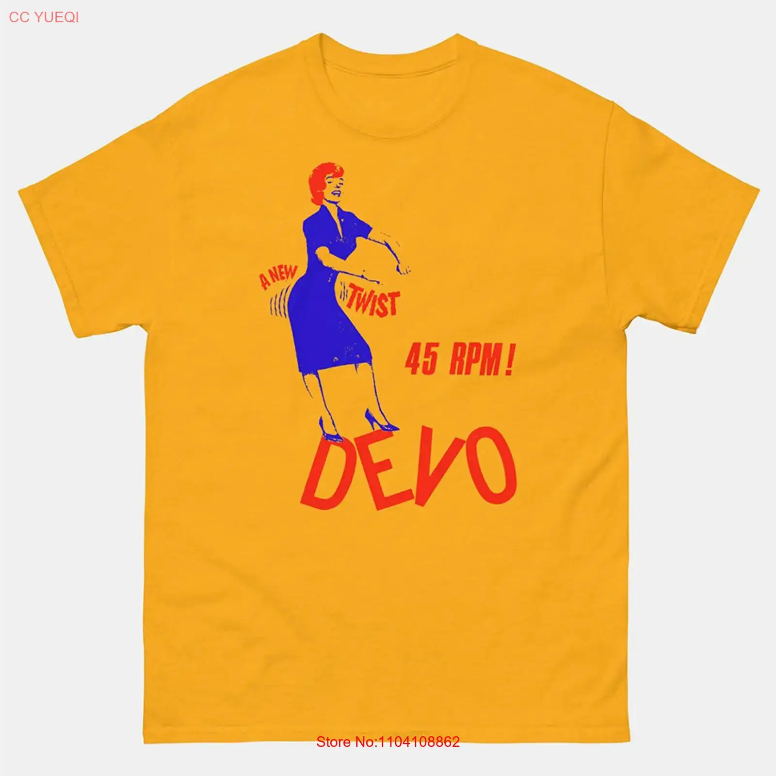 DEVO バンド 新しいツイストイエロー T シャツ 全サイ - Yellow Men'S Fashion のレビューと価格