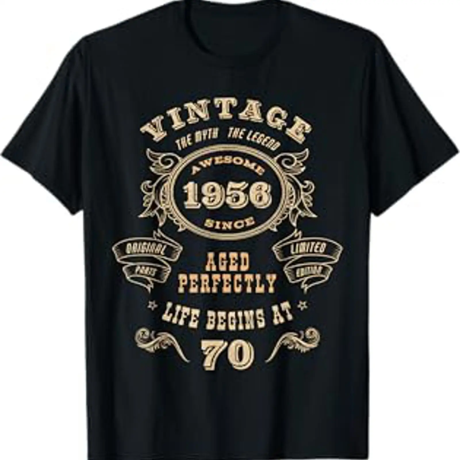 70歳男性の70歳の誕生日ヴィンテージ1956 Tシャツヴィ - Men'S Fashion For 70 Year Old のレビューと価格