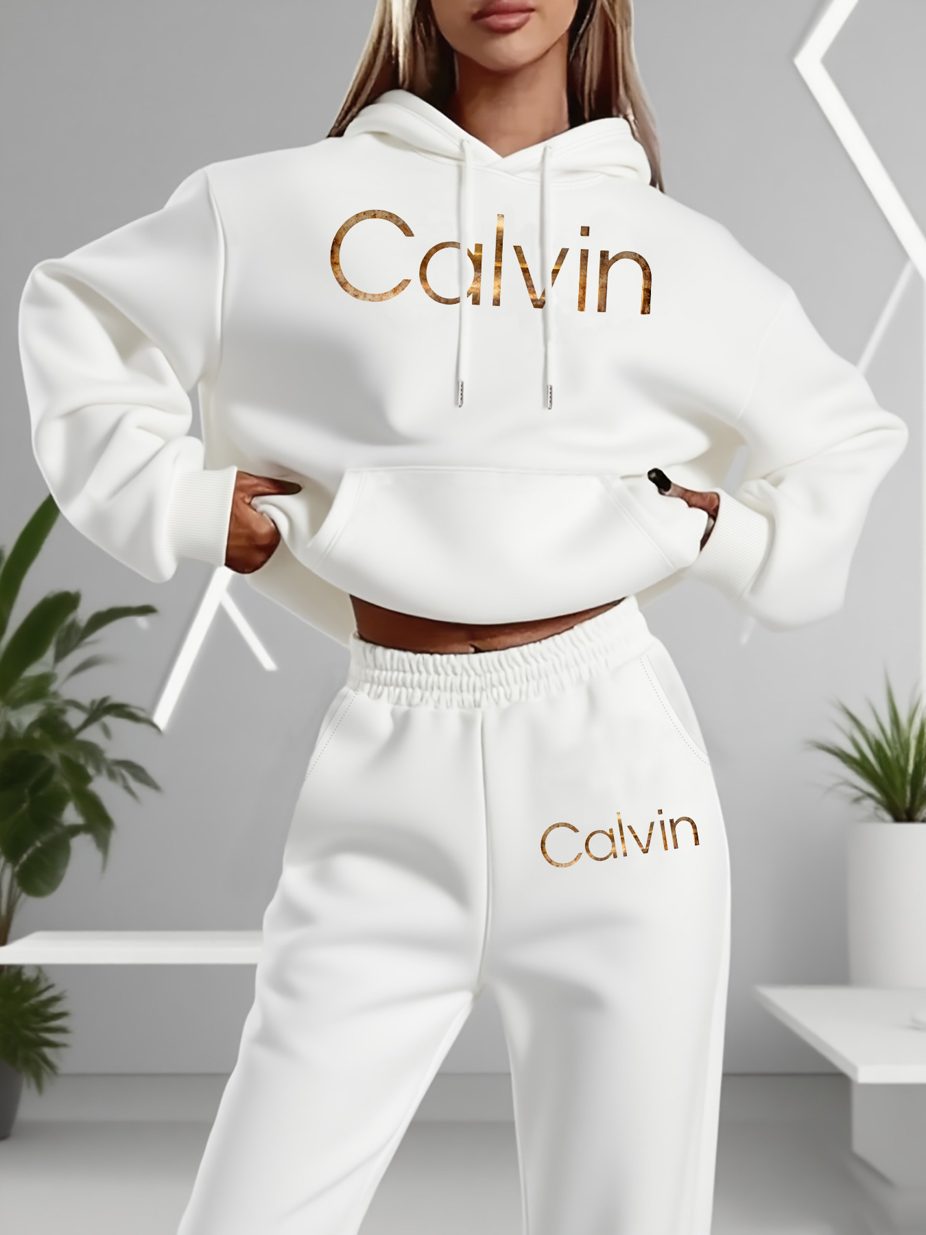 レディースファッションのプルオーバーとパンツのセット、プリン - Men'S Fashion Outfits のレビューと価格