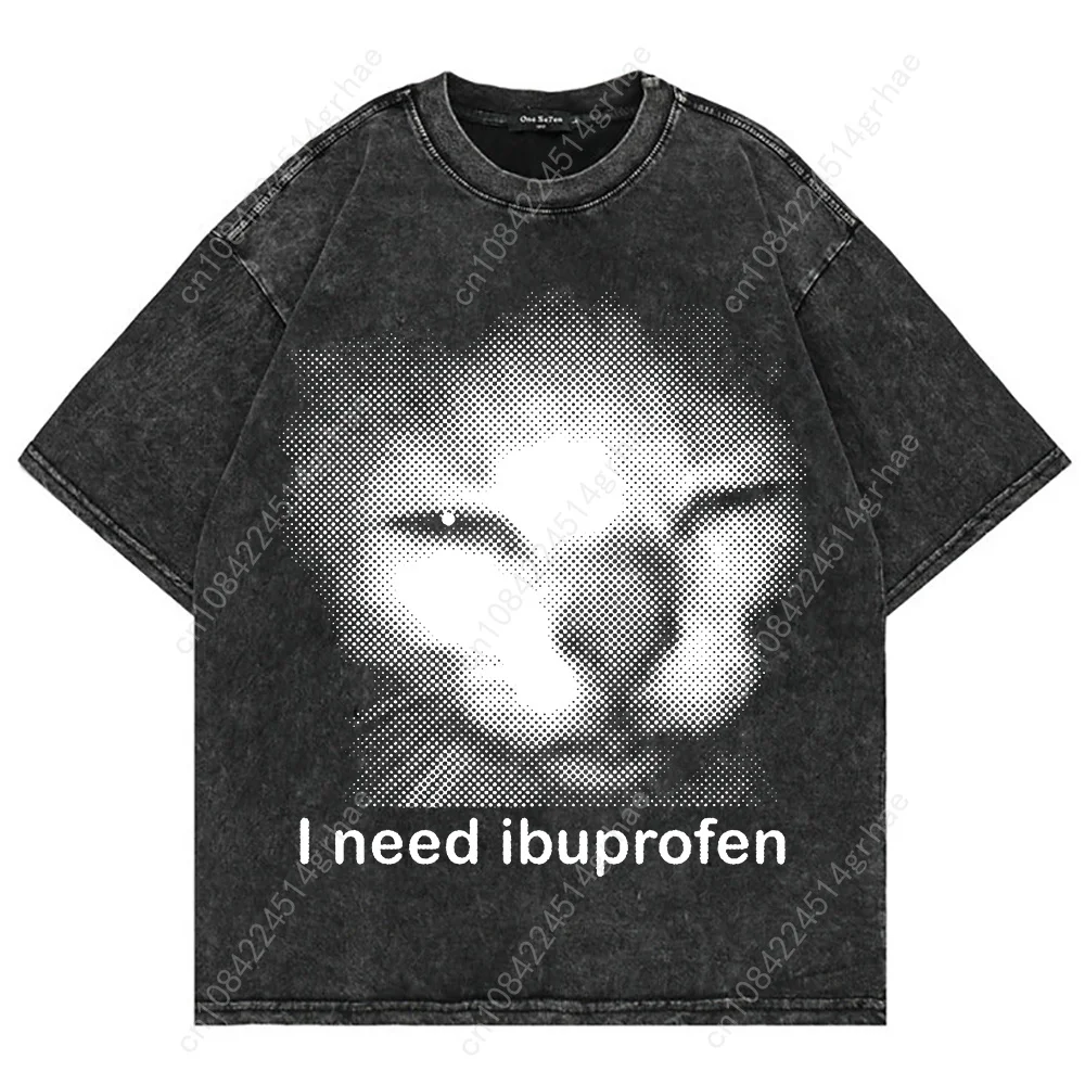 100% コットンヴィンテージウォッシュ Y2k 面白い猫ミ - Men'S Fashion V Neck T Shirts のレビューと価格