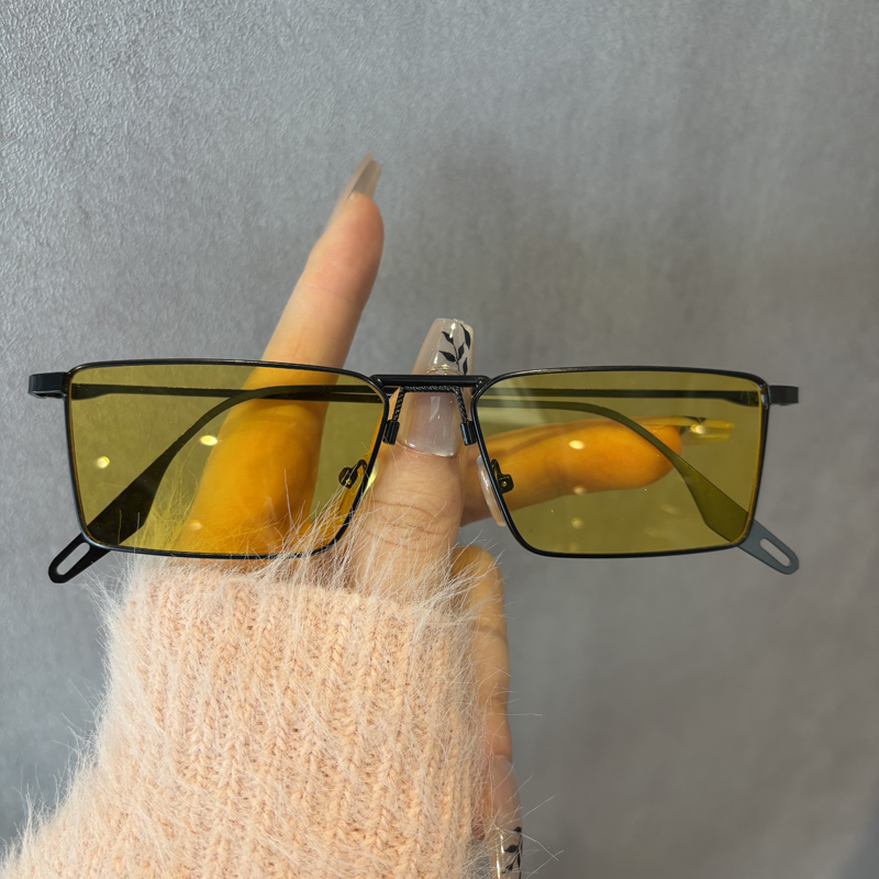 メタルパンクナイトビジョンゴーグル小箱黄色レンズサイクリング - Yellow Men'S Fashion のレビューと価格