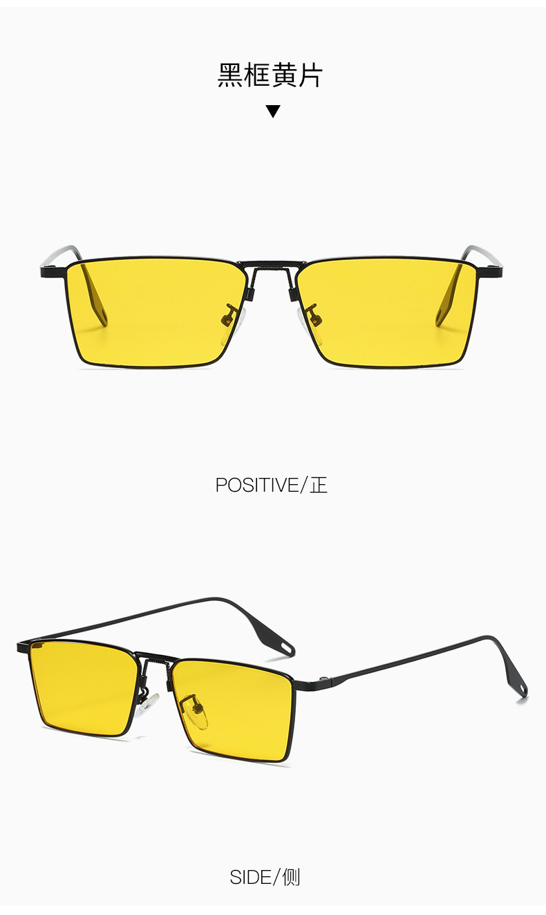 メタルパンクナイトビジョンゴーグル小箱黄色レンズサイクリング - Yellow Men'S Fashion のレビューと価格