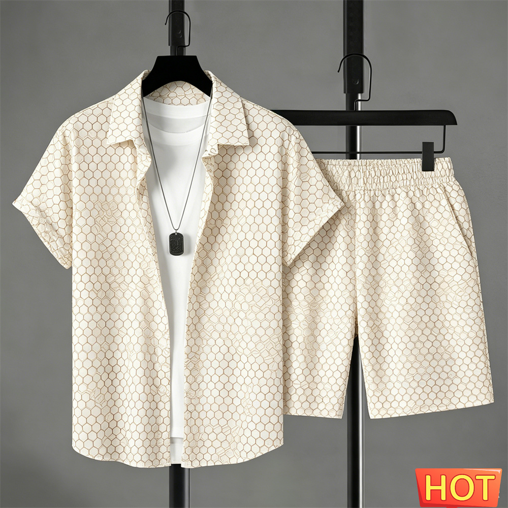 夏服 メンズシャツセット グラデーションレジャーシャツセット - Men'S Fashion Outfits のレビューと価格