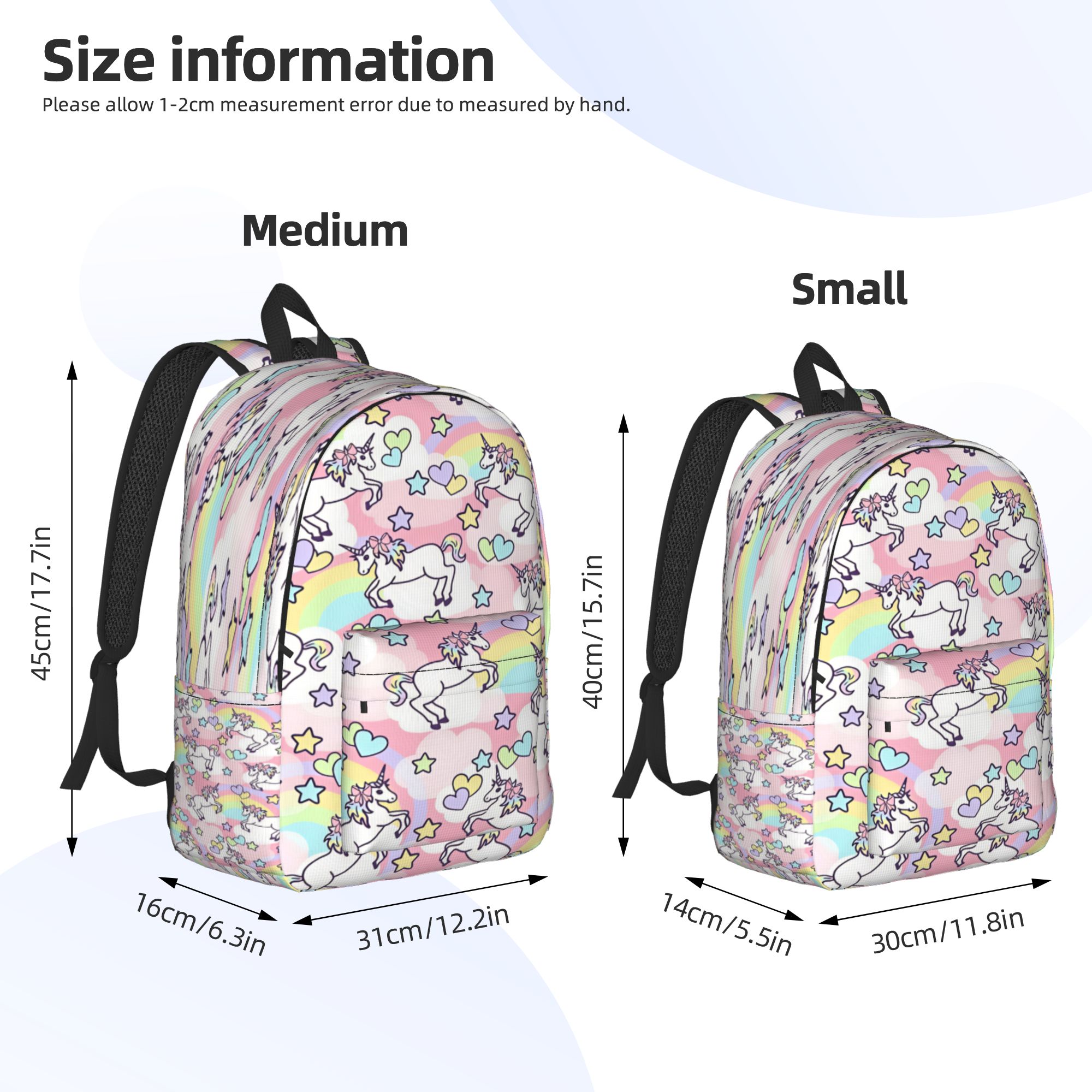 かわいいユニコーンバックパック女性男性プリントバックパックポ - Men'S Fashion University のレビューと価格