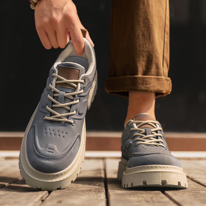 2025年メンズ秋の新作ファッションワークブーツ – 厚底ア - Yellow Men'S Fashion のレビューと価格