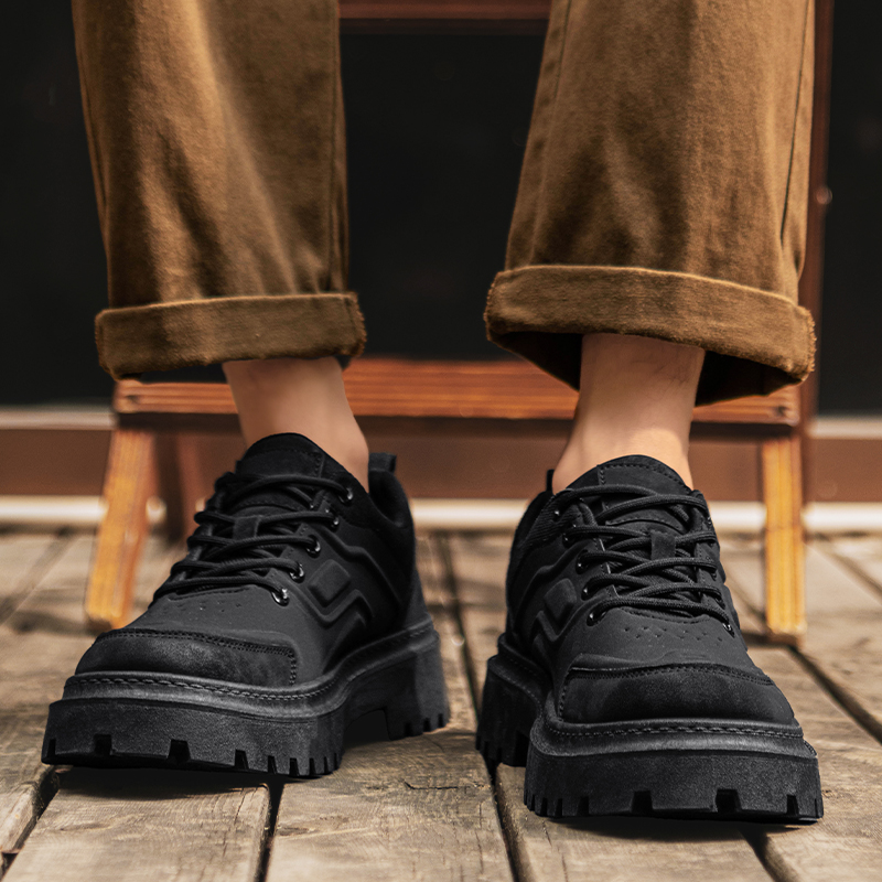 2025年メンズ秋の新作ファッションワークブーツ – 厚底ア - Yellow Men'S Fashion のレビューと価格