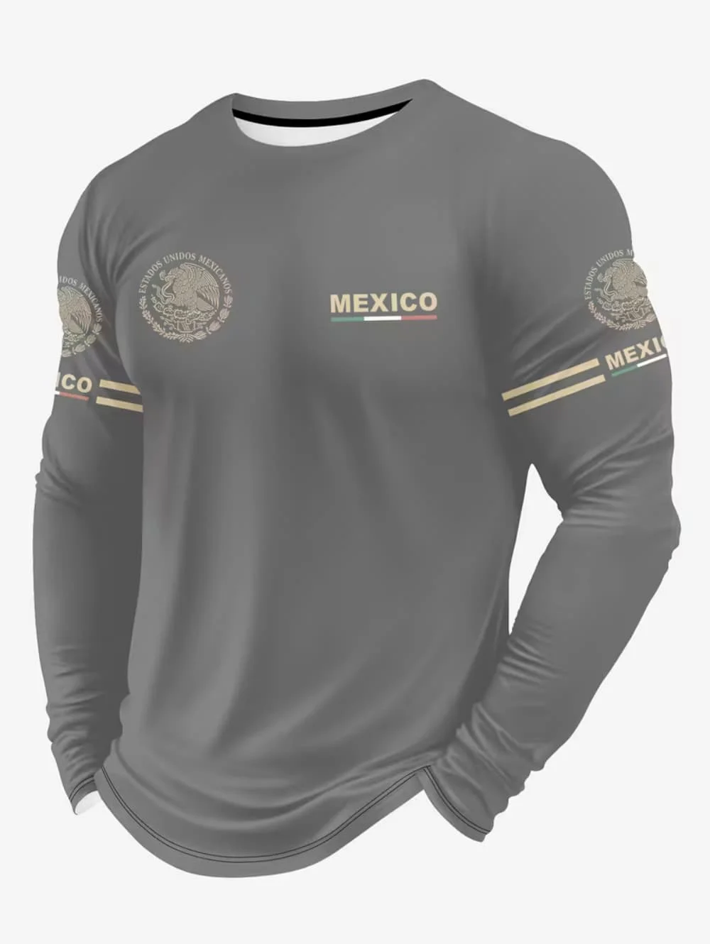 メンズメキシコイーグルプリントTシャツ、ファッショナブルで快 - Men'S Fashion Outfits のレビューと価格