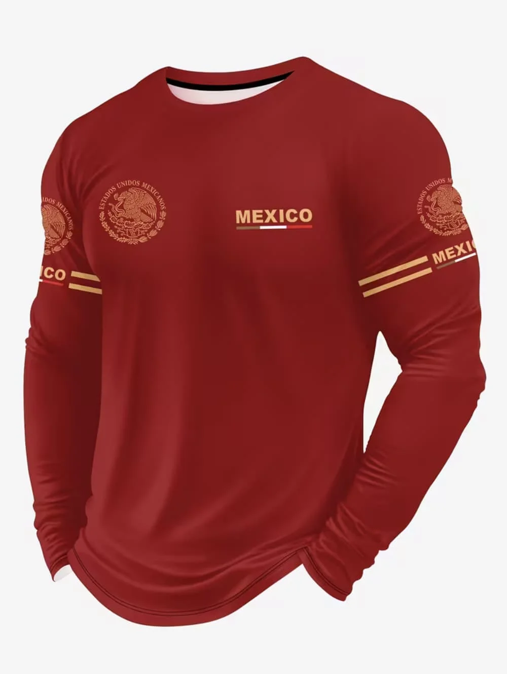 メンズメキシコイーグルプリントTシャツ、ファッショナブルで快 - Men'S Fashion Outfits のレビューと価格