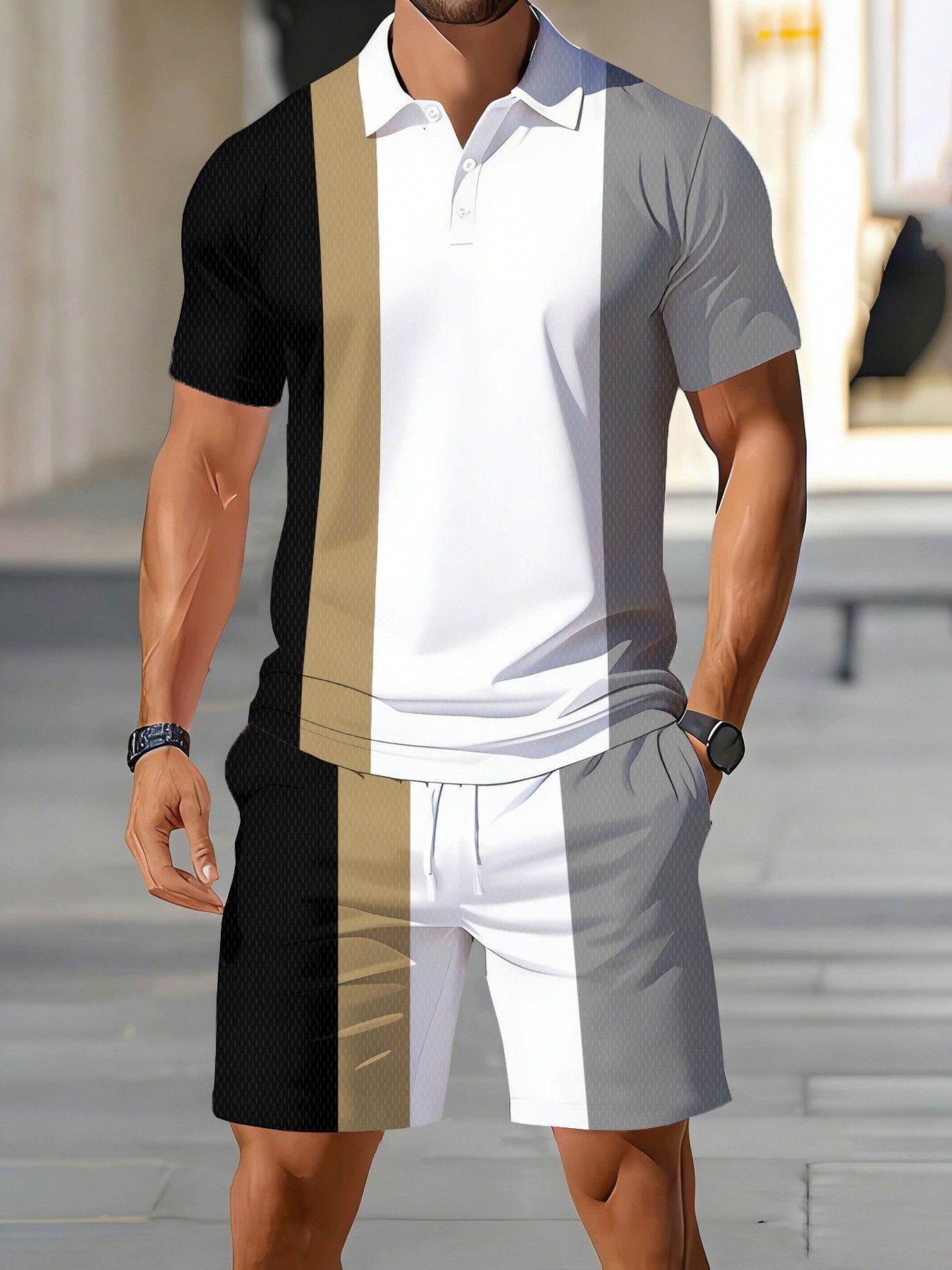 2026年夏 アメリカンメンズポロシャツセット スポーティー - Men'S Fashion Polo のレビューと価格