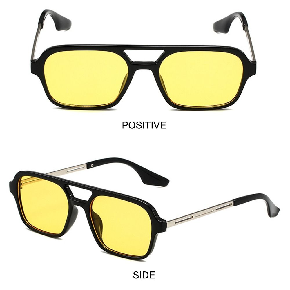 ファッション UV400 保護スクエアサングラスヴィンテージ - Men'S Fashion 70S のレビューと価格