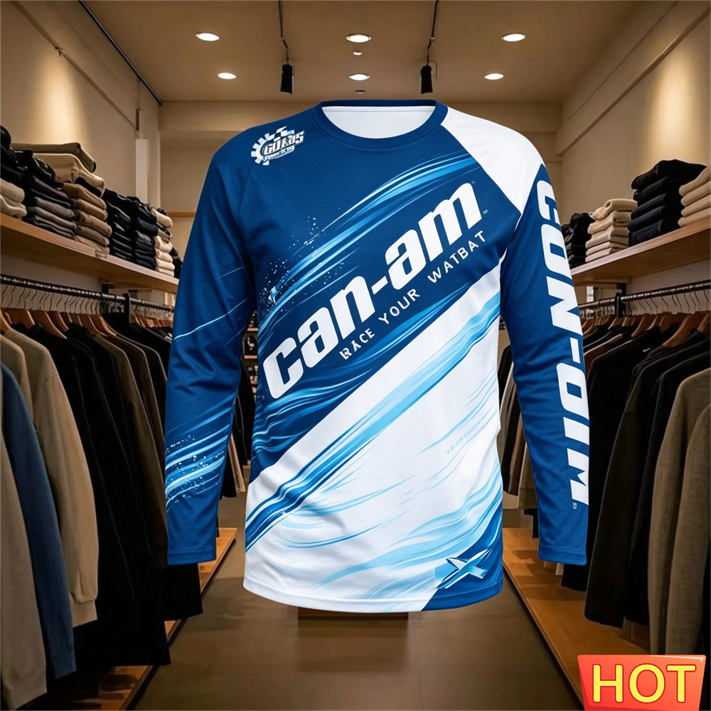バイクレース用長袖ラウンドネックTシャツ、男女兼用、ファッシ - Men'S Fashion Outfits のレビューと価格
