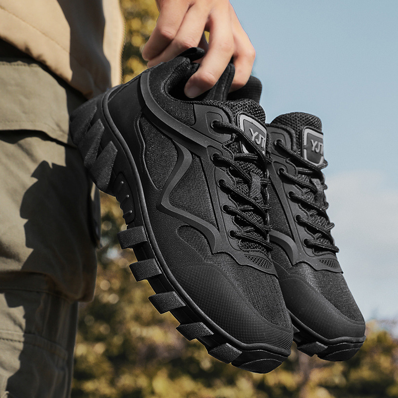 男性ハイキングスニーカー四季ノンスリップコンフォートアウトド - Men'S Fashion Running Shoes のレビューと価格