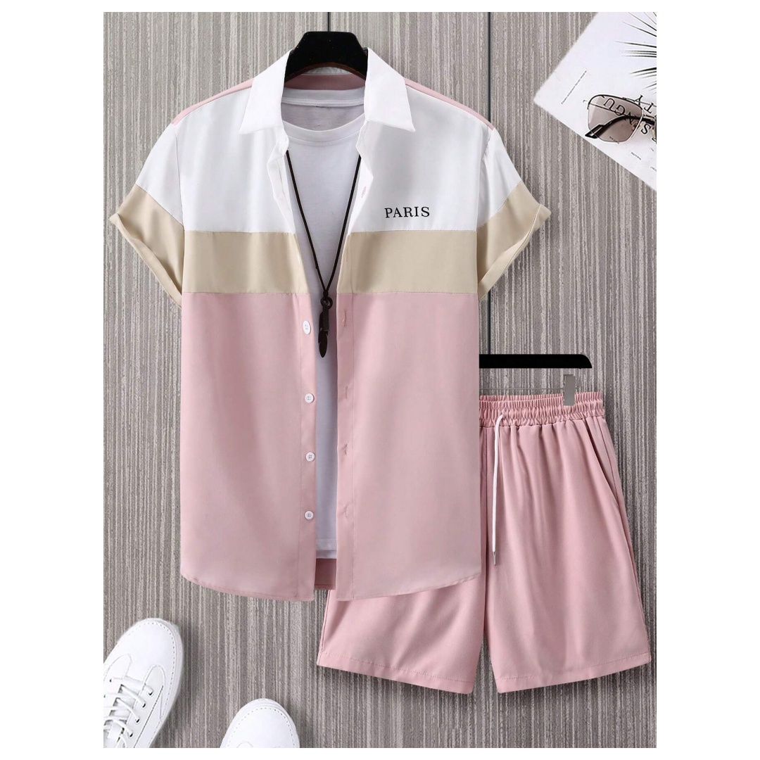 メンズファッションスーツ 青と白のパッチワークカラー シング - Men'S Fashion Outfits のレビューと価格