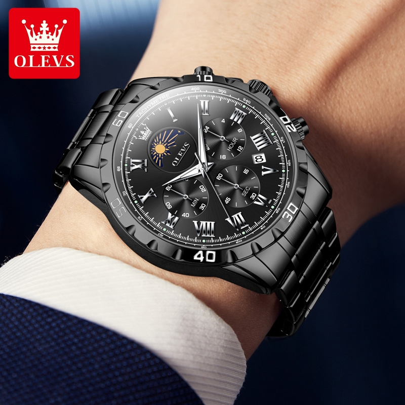 Olevs-メンズローマンスケールクォーツ時計、防水、発光、 - Men'S Fashion Zone のレビューと価格