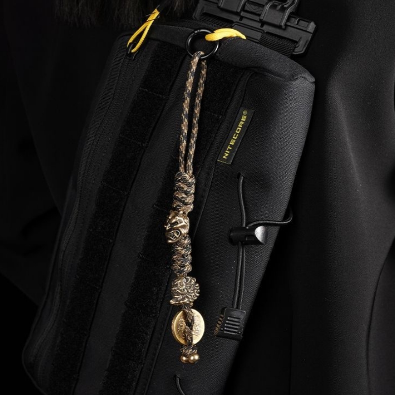 手編みロープキーホルダー、車のキーリング、真鍮彫刻鍾馗像、個 - Yellow Men'S Fashion のレビューと価格